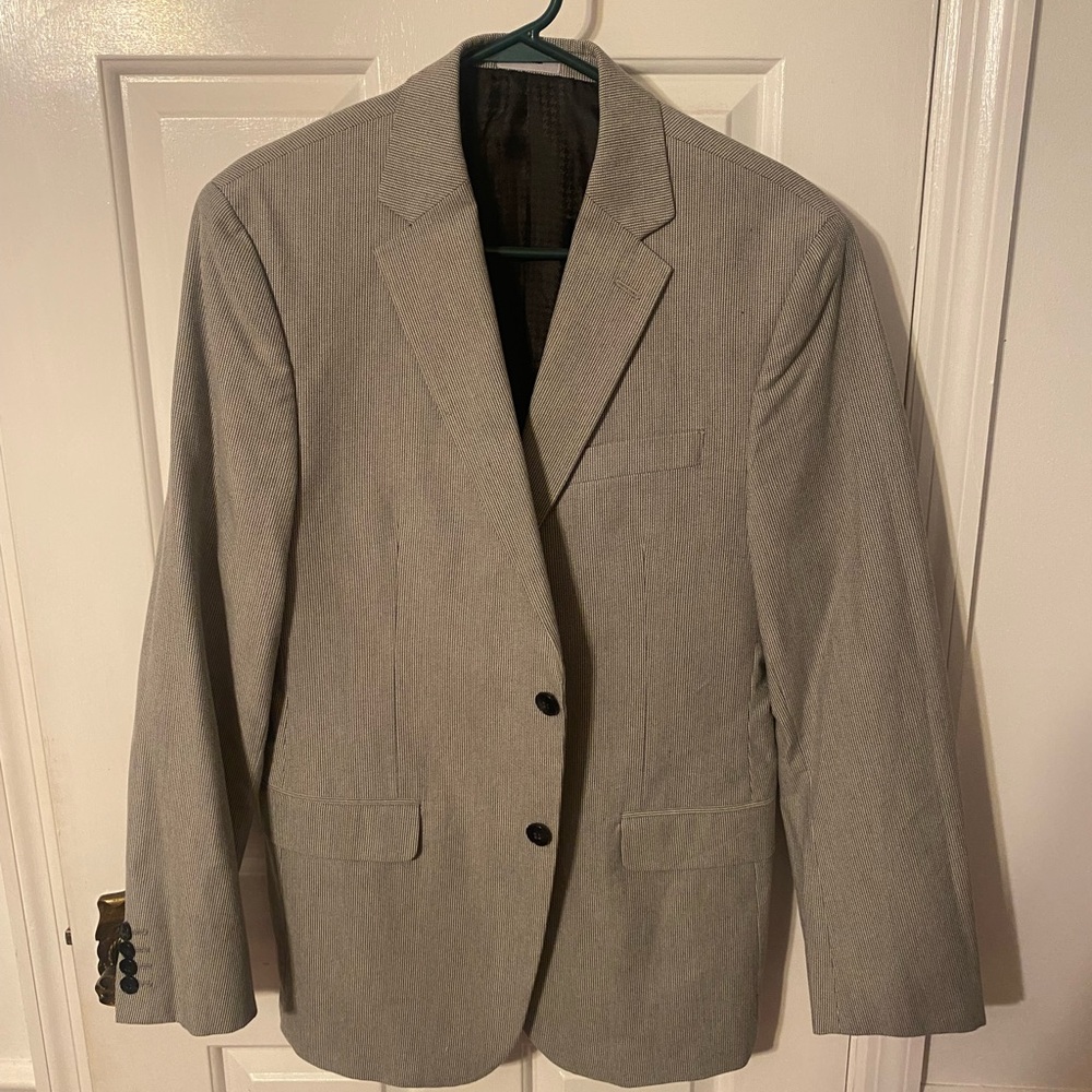J.Ferrar Men's Gray Blazer